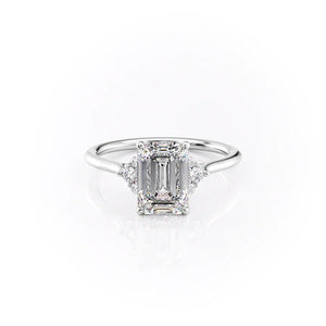 The Victoria Set With A 2 Carat Emerald Lab Diamond
