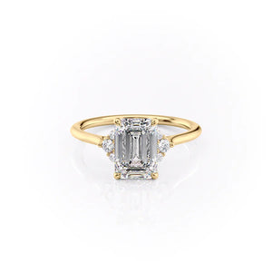The Victoria Set With A 2.5 Carat Emerald Lab Diamond