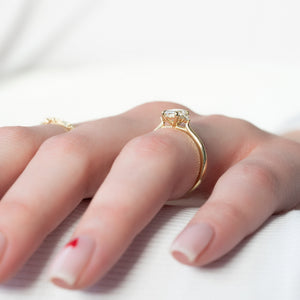 The Victoria Set With A Emerald Lab Diamond