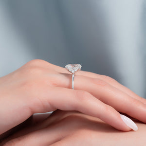 The Victoria Set With A 2 Carat Oval Lab Diamond