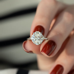 The Victoria Set With A 2 Carat Oval Lab Diamond