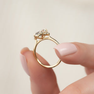 The Victoria Set With A 1.5 Carat Oval Lab Diamond