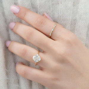 The Victoria Set With A 1.5 Carat Oval Lab Diamond