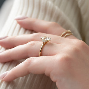 The Victoria Set With A 1.5 Carat Oval Lab Diamond