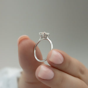 The Victoria Set With A Princess Lab Diamond