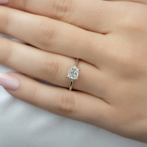 The Victoria Set With A Princess Lab Diamond