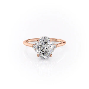 The Victoria Set With A 3 Carat Oval Lab Diamond