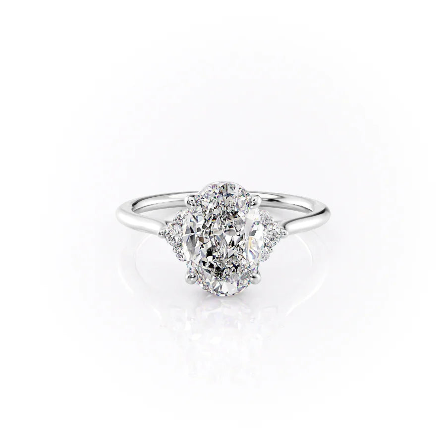 The Victoria Set With A 3 Carat Oval Lab Diamond