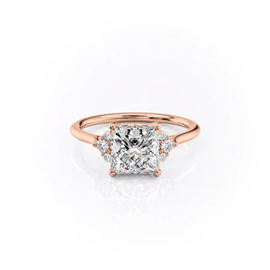 The Victoria Set With A 4 Carat Princess Moissanite
