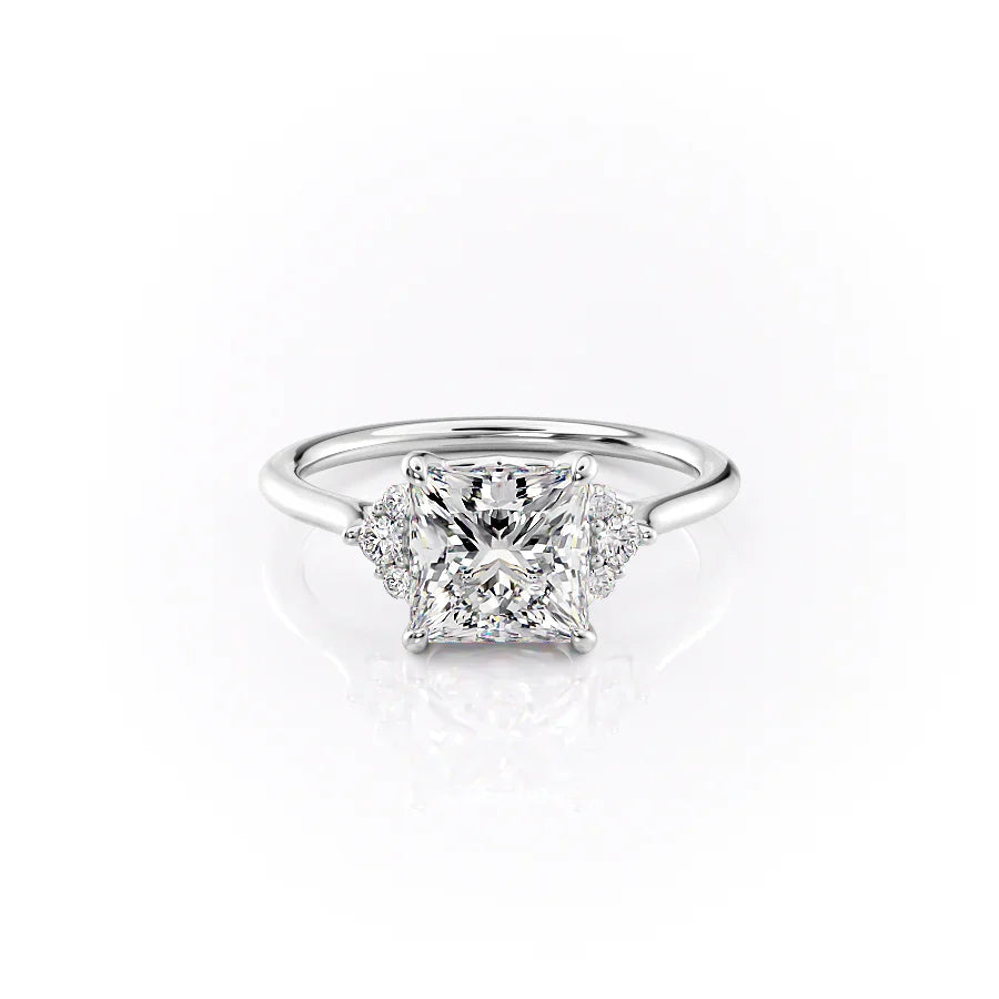 The Victoria Set With A 5 Carat Princess Moissanite