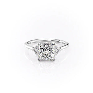 The Victoria Set With A 5 Carat Princess Moissanite