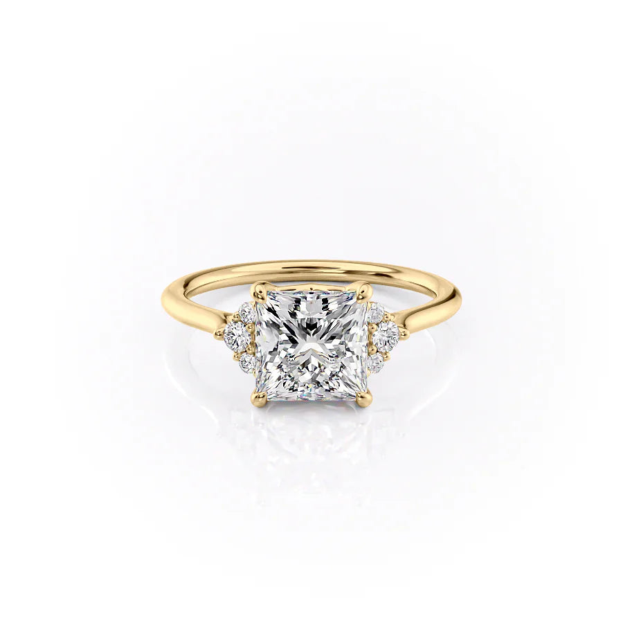 The Victoria Set With A 5 Carat Princess Moissanite
