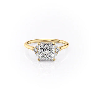 The Victoria Set With A 5 Carat Princess Moissanite