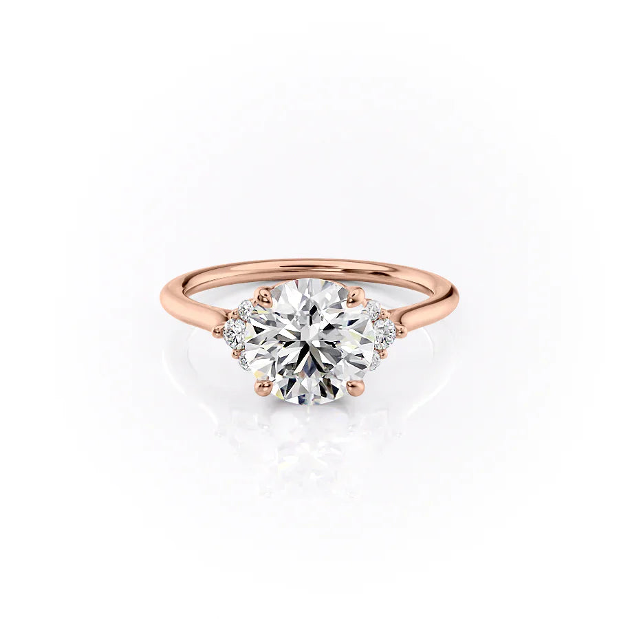 The Victoria Set With A 4 Carat Round Moissanite