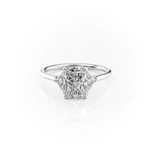 The Victoria Set With A 3 Carat Radiant Lab Diamond