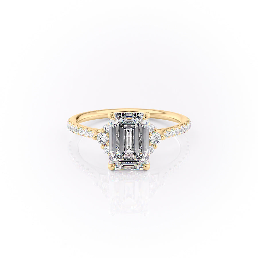 The Pave Victoria Set With A 1.5 Carat Emerald Lab Diamond