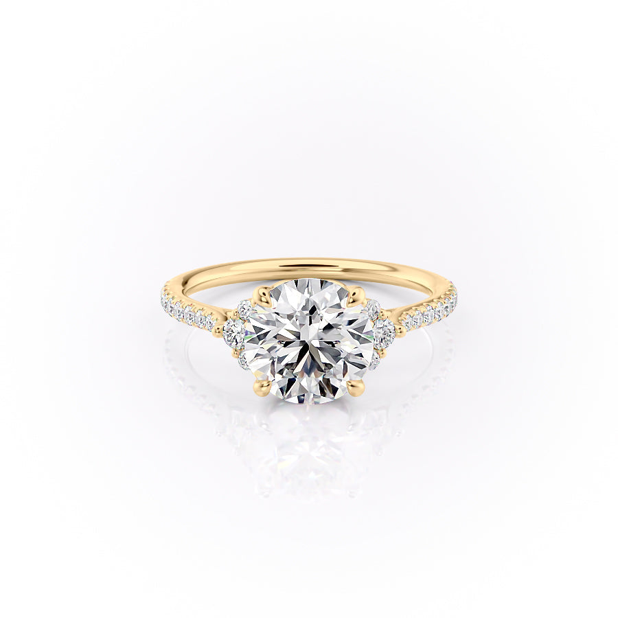 The Pave Victoria Set With A 2 Carat Round Lab Diamond