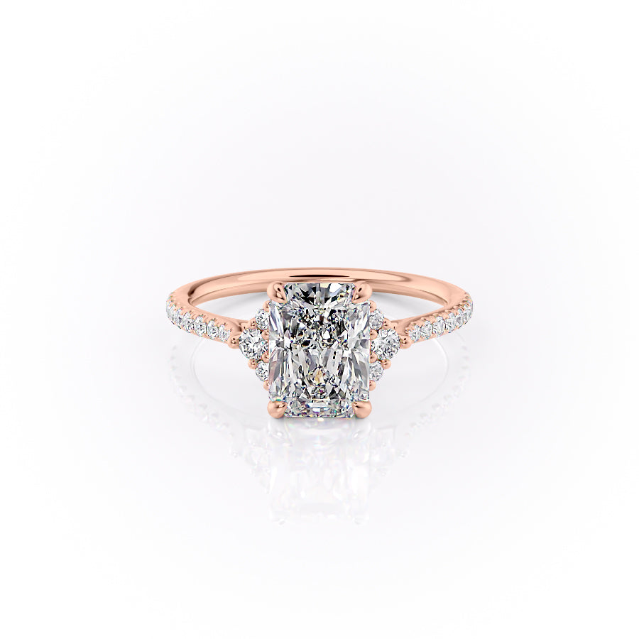 The Pave Victoria Set With A 2 Carat Radiant Lab Diamond