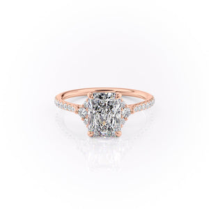 The Pave Victoria Set With A 3 Carat Radiant Lab Diamond