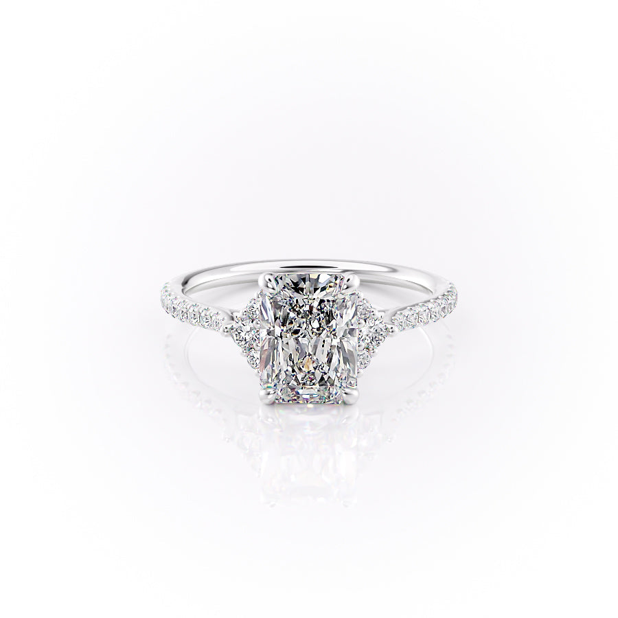 The Pave Victoria Set With A 3 Carat Radiant Lab Diamond