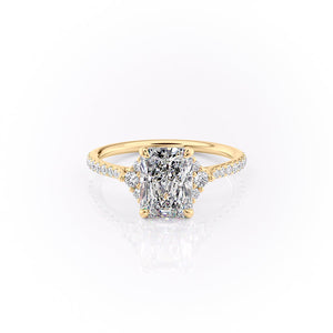 The Pave Victoria Set With A 1.5 Carat Radiant Lab Diamond