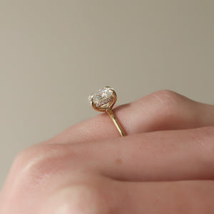 The Sarah Set With A 2 Carat Cushion Moissanite