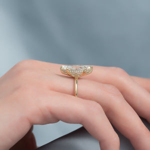 The Sarah Set With A 1 Carat Marquise Moissanite