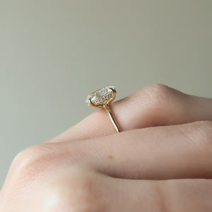 The Sarah Set With A 1 Carat Oval Moissanite