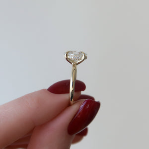 The Sarah Set With A 1 Carat Oval Moissanite