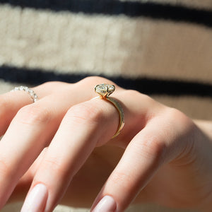 The Sarah Set With A 1 Carat Oval Moissanite