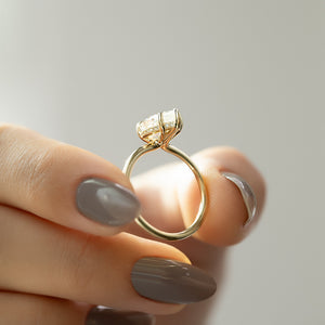 The Sarah Set With A 1 Carat Pear Moissanite