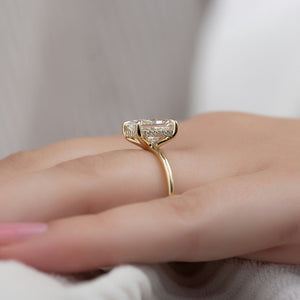 The Sarah Set With A 2 Carat Radiant Moissanite