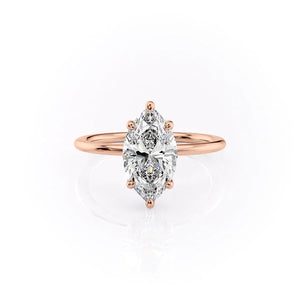 The Sarah Set With A 1 Carat Marquise Moissanite