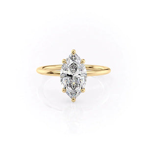The Sarah Set With A 2 Carat Marquise Lab Diamond