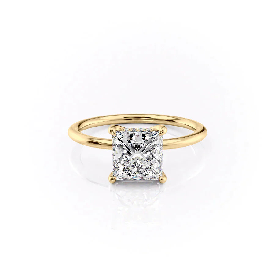 The Sarah Set With A 5 Carat Princess Moissanite