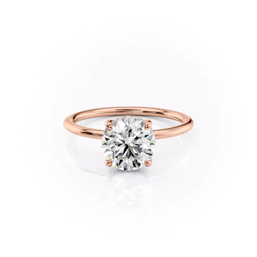 The Sarah Set With A 1 Carat Round Moissanite