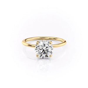 The Sarah Set With A 1 Carat Round Moissanite