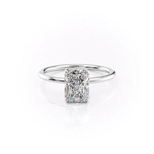 The Sarah Set With A 4 Carat Radiant Moissanite
