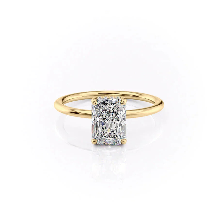 The Sarah Set With A 1 Carat Radiant Moissanite