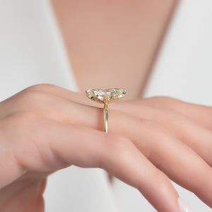 The Lily Set With A Marquise Lab Diamond