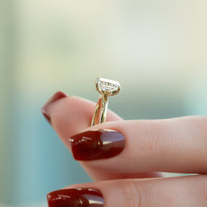 The Lily Set With A 1 Carat Radiant Lab Diamond
