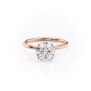 The Lily Set With A 1 Carat Round Moissanite