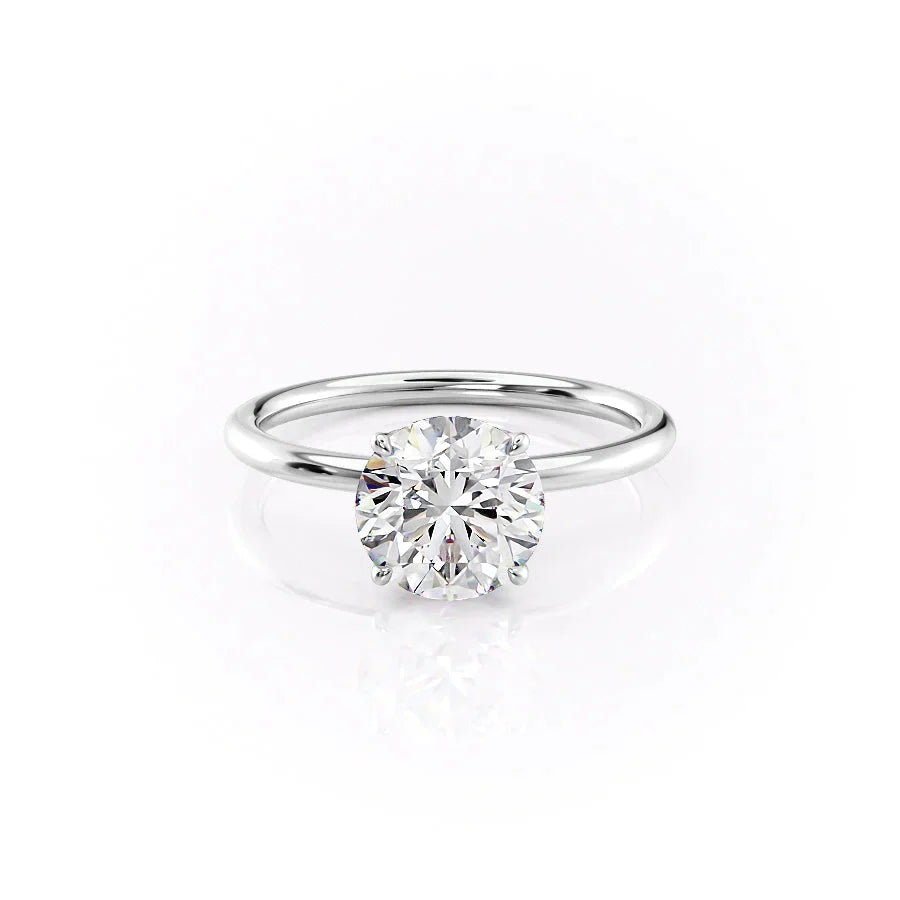 The Lily Set With A 1.5 Carat Round Lab Diamond
