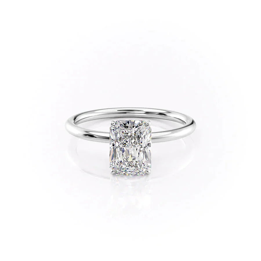 The Lily Set With A 5 Carat Radiant Moissanite