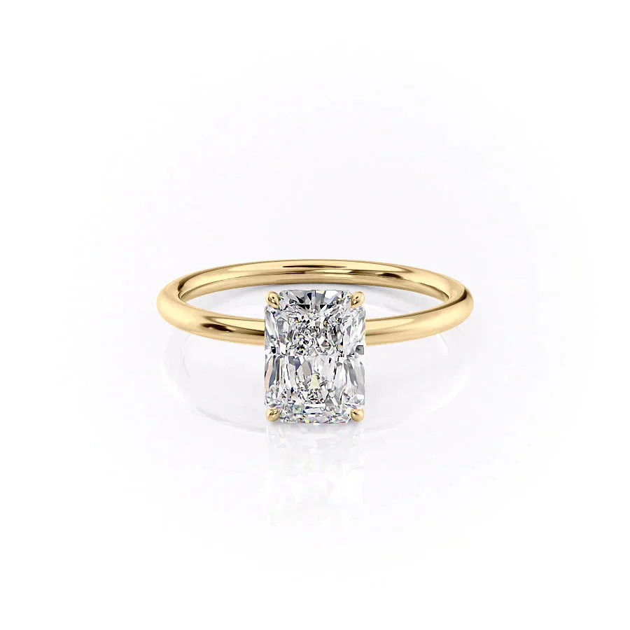 The Lily Set With A 1 Carat Radiant Moissanite