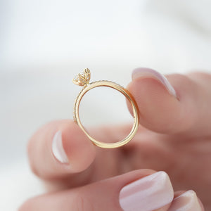 The Pave Lily Set With A 1 Carat Marquise Lab Diamond