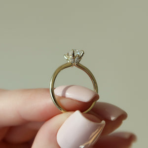 The Luna Set With A 1 Carat Emerald Lab Diamond