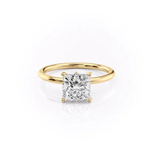 The Luna Set With A 1.5 Carat Princess Lab Diamond