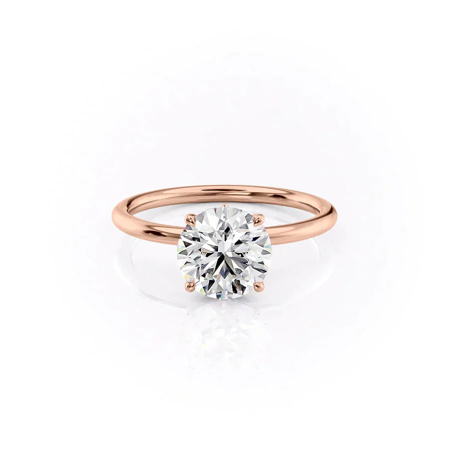 The Luna Set With A 1.5 Carat Round Lab Diamond