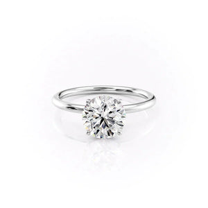 The Luna Set With A 2 Carat Round Lab Diamond